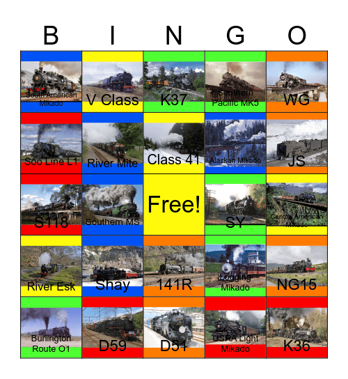 Mikados and Shays that I would like to record with Carmen one day Bingo Card