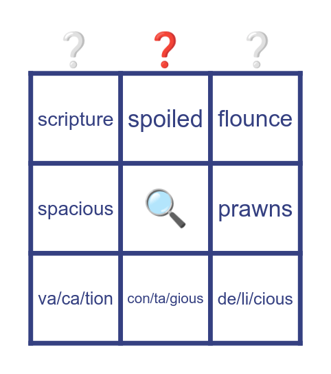 idk 🤷‍♀️ Bingo Card