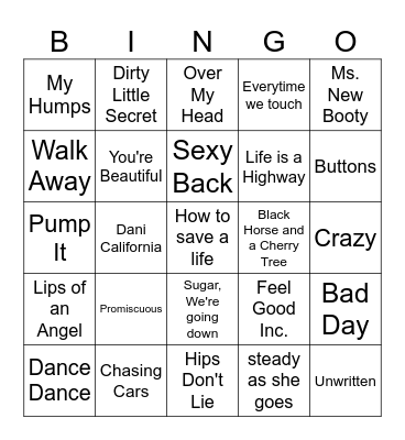 Spring Break 2006 Bingo Card