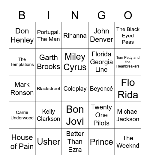Flamingo Music Bingo: Junk Drawer Bingo Card