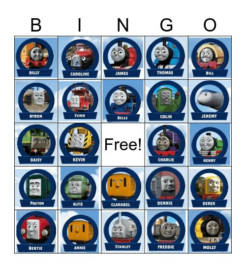 Cooper meets Thomas! Bingo Card