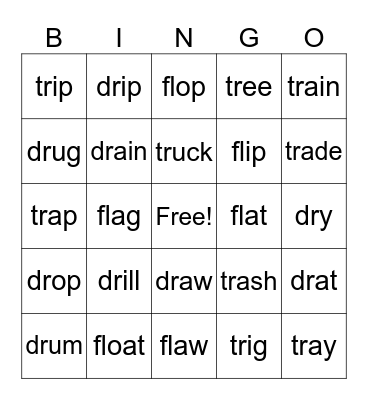 Blend Bingo Card