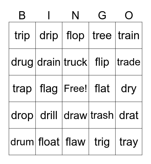 Blend Bingo Card