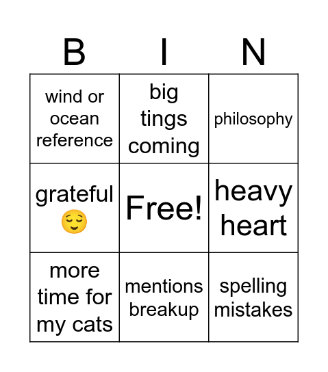 Bingo Card
