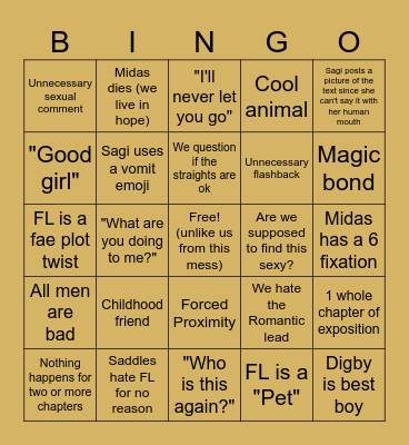 Fanatical Fam PP Bingo Card