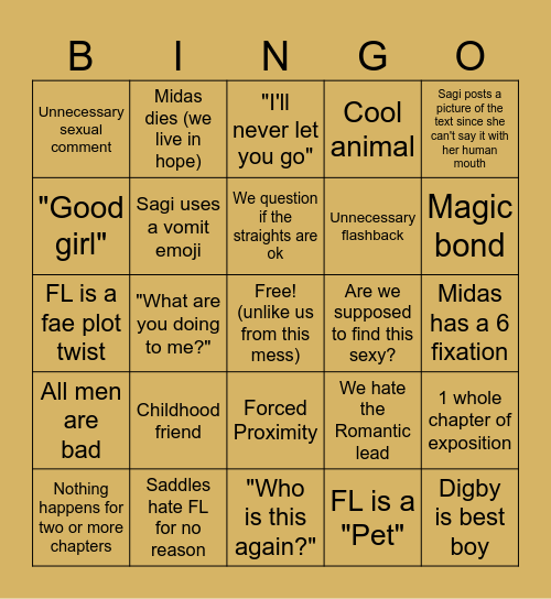 Fanatical Fam PP Bingo Card