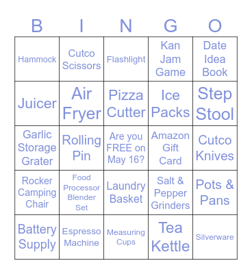 Celebrating Anna & Will! Bingo Card