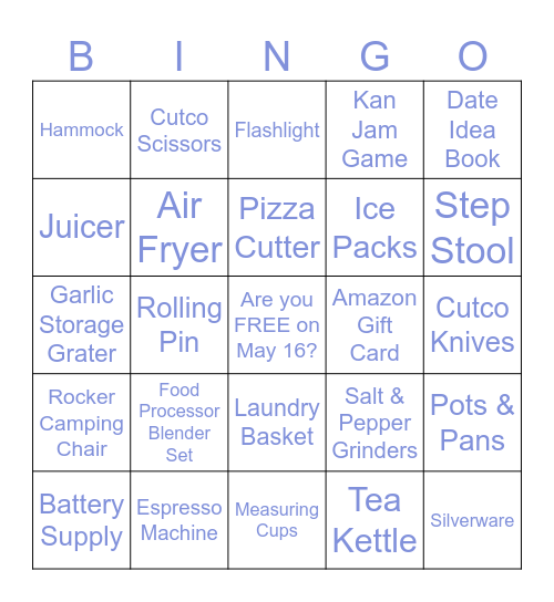 Celebrating Anna & Will! Bingo Card