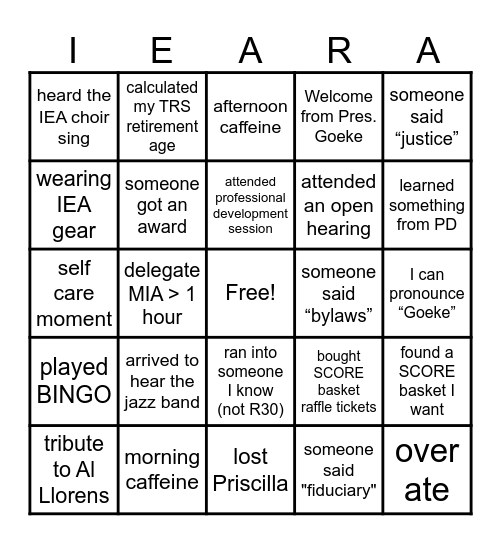 THURSDAY, March 12, 2026 Bingo Card