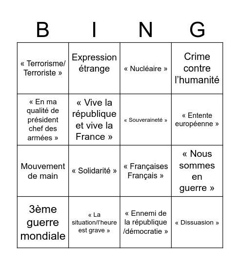 Bingoretta 🚀 Bingo Card