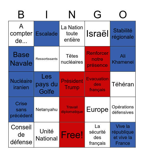 MACRON 03/03/2026 Bingo Card