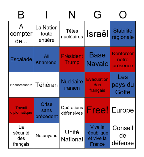 MACRON 03/03/2026 Bingo Card