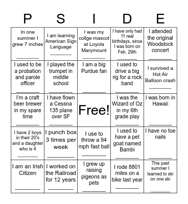 Set Up and Sales Bingo   Bingo Card