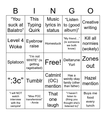 June Bingo Card
