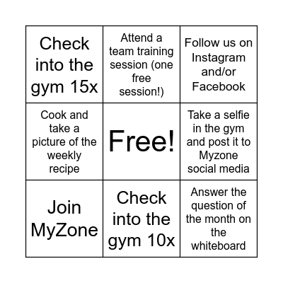AF Marshfield Bingo! Bingo Card
