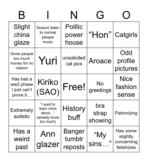 Annie Bingo Card