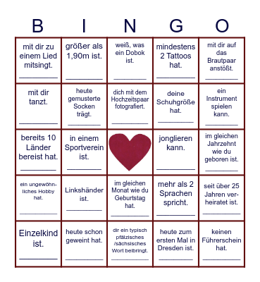 Get to Know Bingo Card