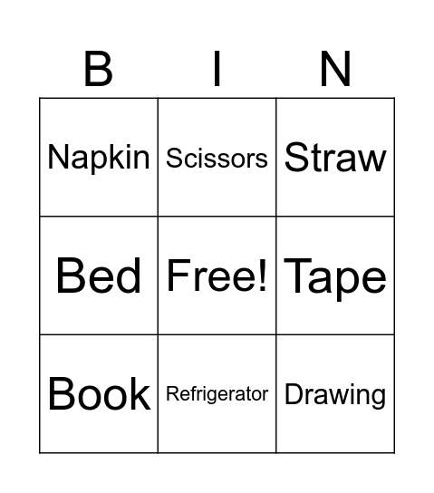 If you give a mouse a cookie Bingo Card