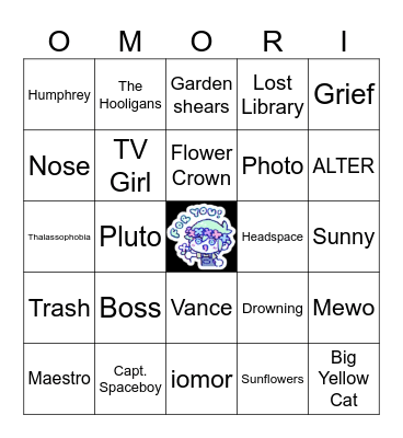Omori Bingo 💡 Bingo Card