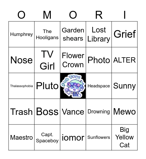 Omori Bingo 💡 Bingo Card