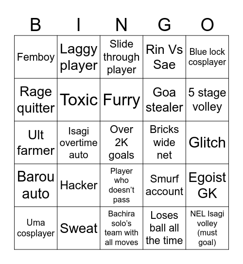 Azure Latch Bingo Card