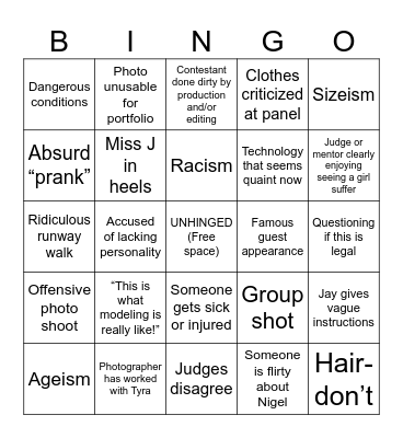 ANTM Bingo Card