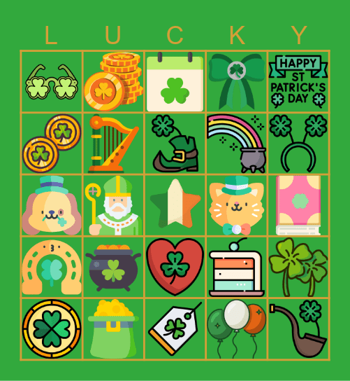 Lucky Duck Bingo Card