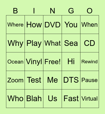 DTS March Quarterly Meeting Bingo Card