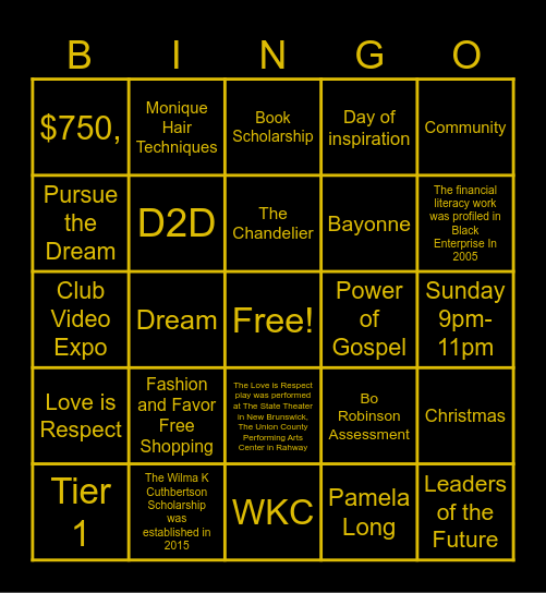 Generation X: A Legacy of Light Bingo Card