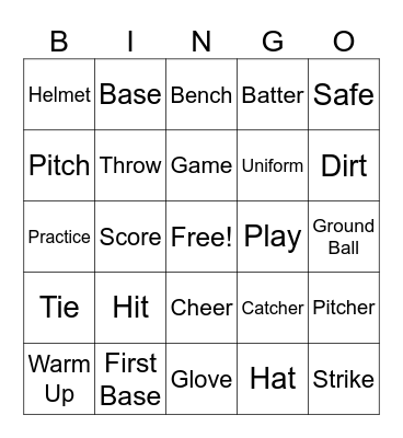 Bussmann loves Baseball Bingo Card
