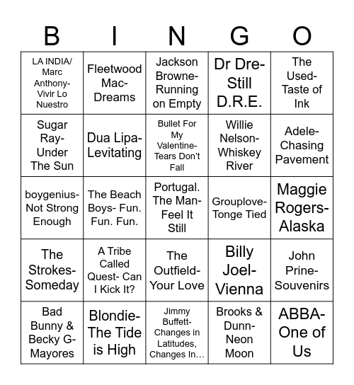 Radio Bingo Ed's Birthday Bingo Card