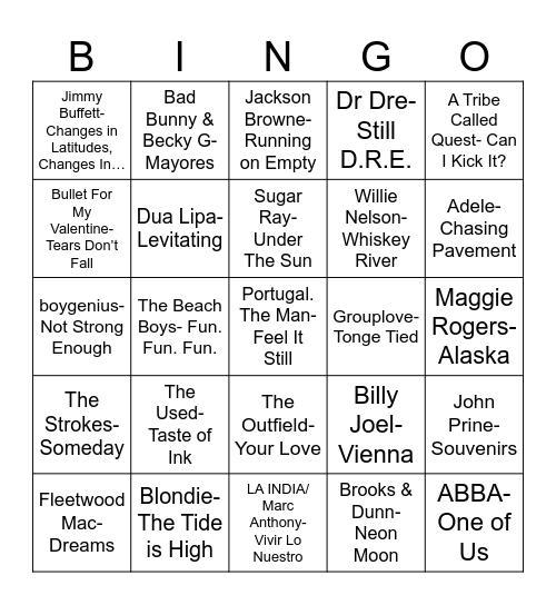Radio Bingo Ed's Birthday Bingo Card