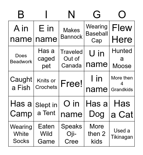 Bingo Card