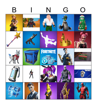 Fortnite Bingo Card