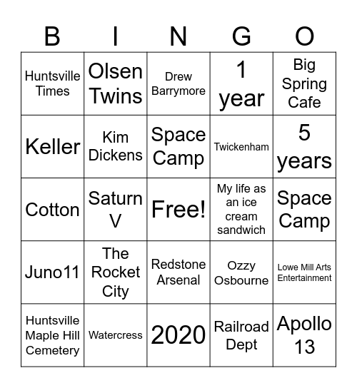How Well Do You Know Your City? Bingo Card