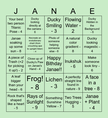 Birthday Bingo! Bingo Card
