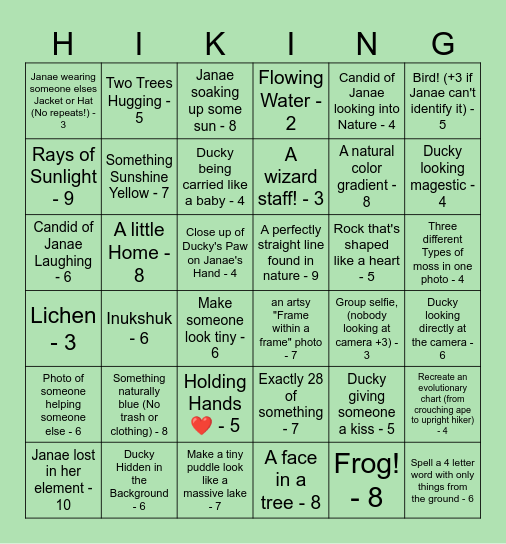Birthday Photo Bingo! Bingo Card