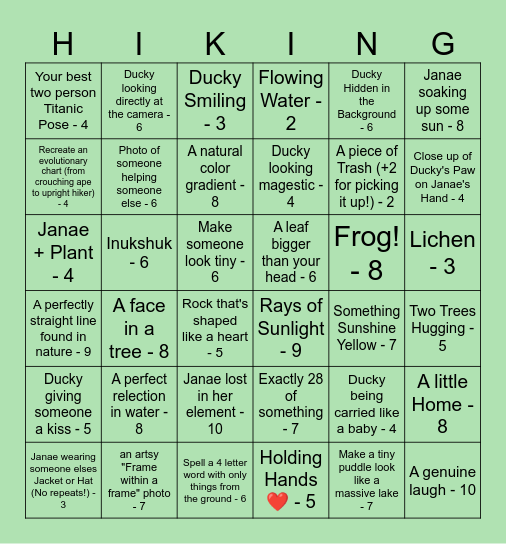 Birthday Photo Bingo! Bingo Card