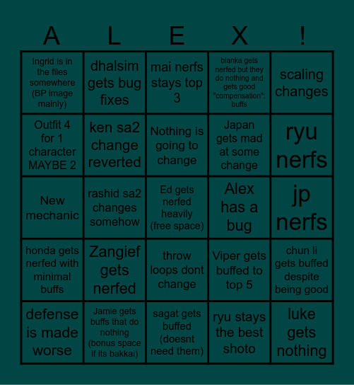 March 17th patch Bingo Card