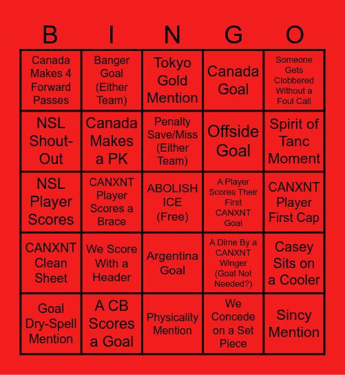 CANXNT WATCH PART-EH Bingo Card