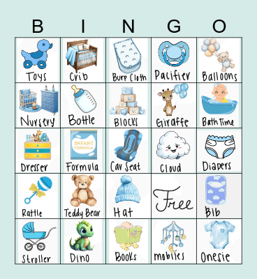 BABY SHOWER Bingo Card