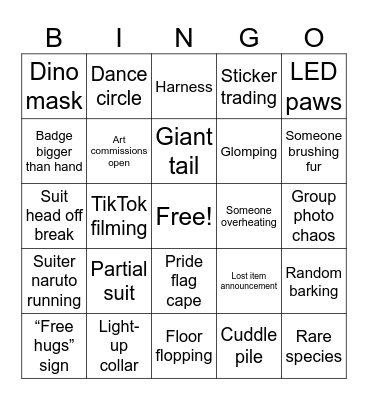 Furmeet bingo Card