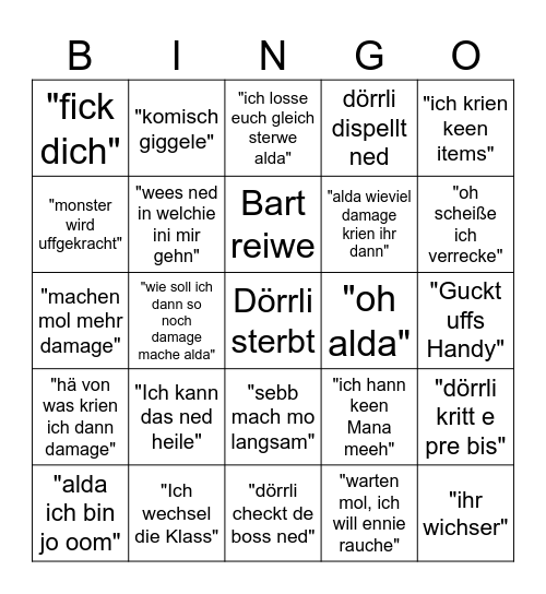 M0 Bingo Card