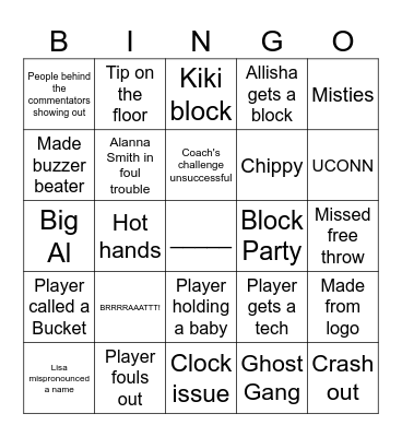 Mist  vs Phantom Bingo Card