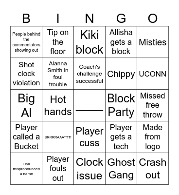 Mist  vs Phantom Bingo Card