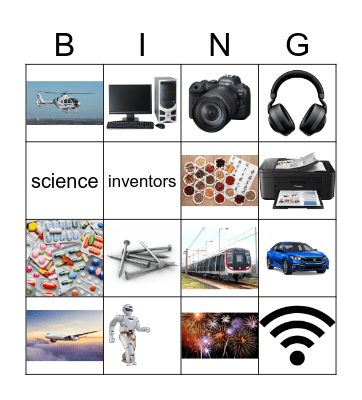 Inventions Bingo Card