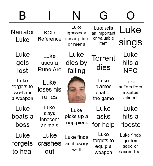 3/25/2026 LukeDaleLive BINGO Card