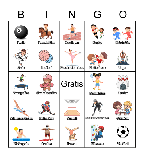 Sport bingo Card