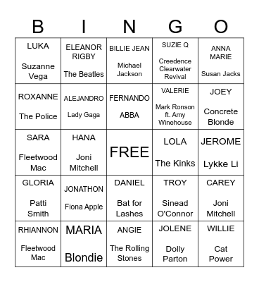 I'm Talking to YOU Bingo Card