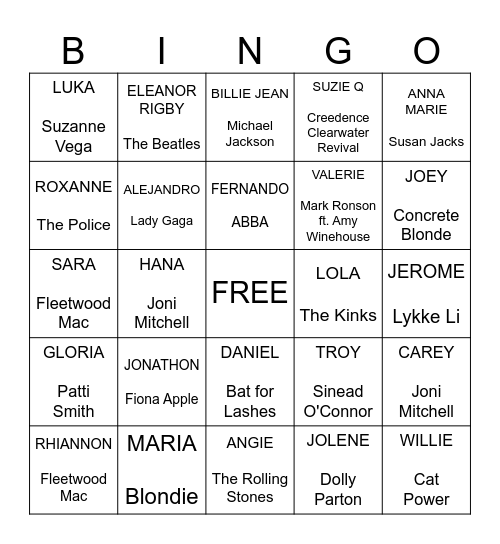 I'm Talking to YOU Bingo Card